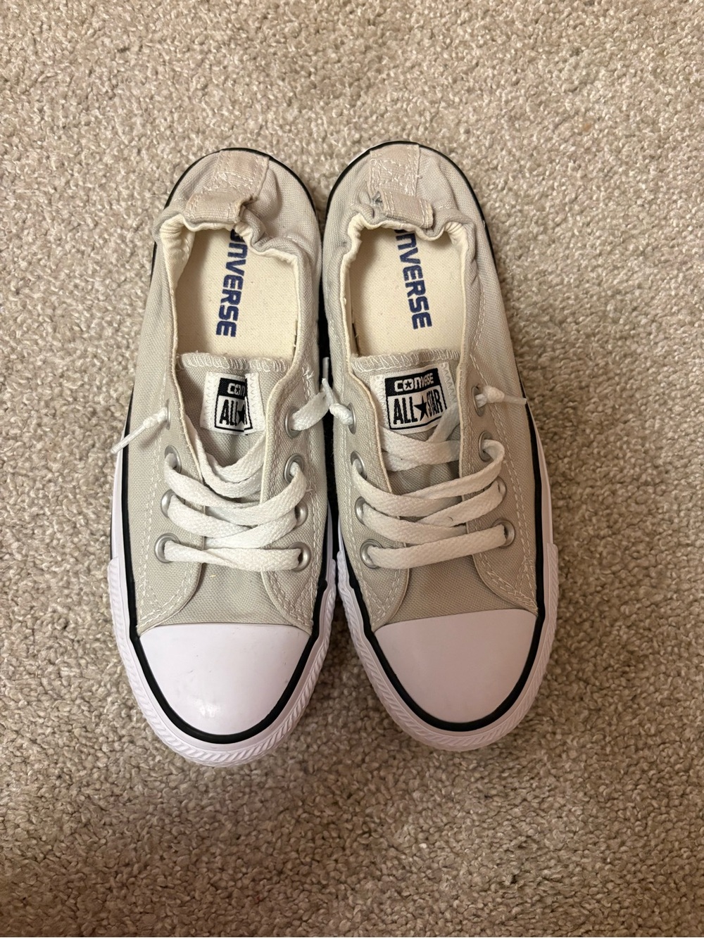 light Grey Converse Chuck Taylor All Star Shoreline Slip ons